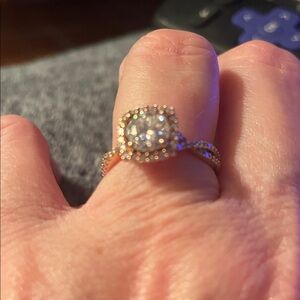 10K Rose Gold Engagement Ring